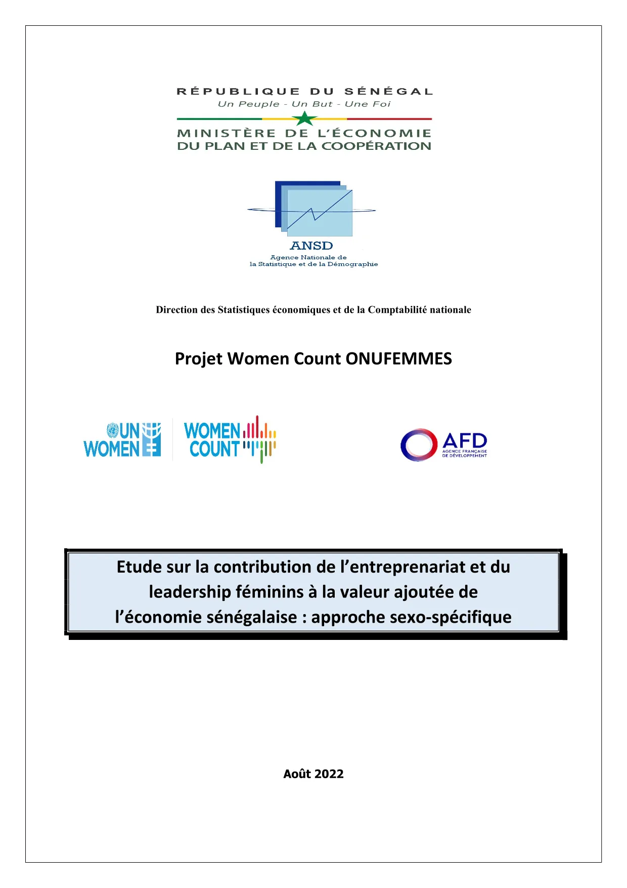 Étude sur la contribution de l’entrepreneuriat et du leadership féminins à la valeur ajoutée de l’éc