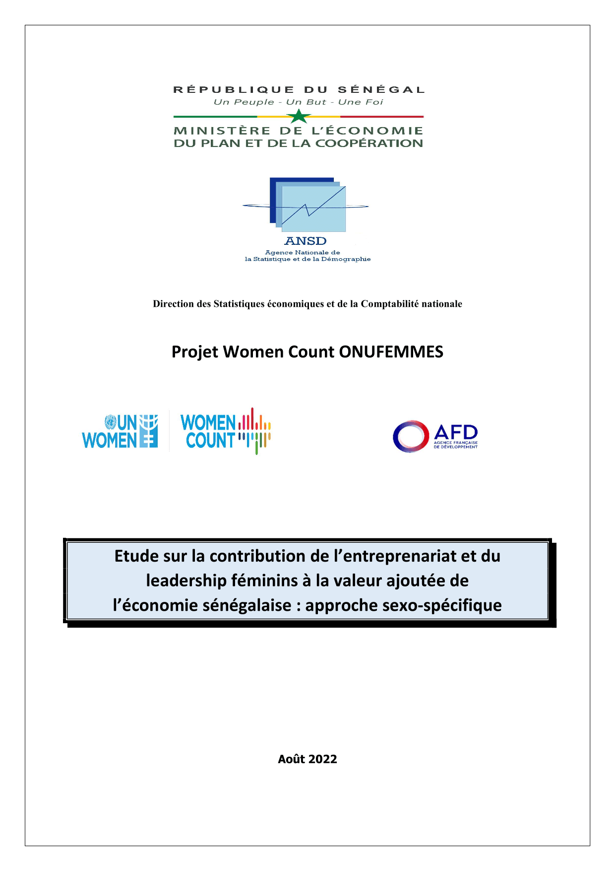 Étude sur la contribution de l’entrepreneuriat et du leadership féminins à la valeur ajoutée de l’éc