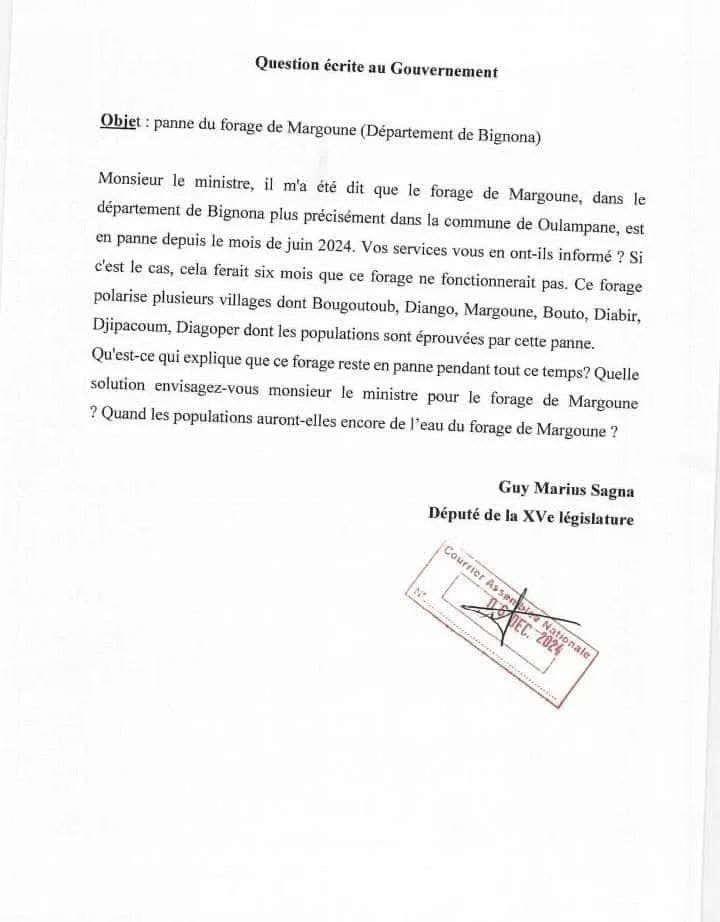 Document joint