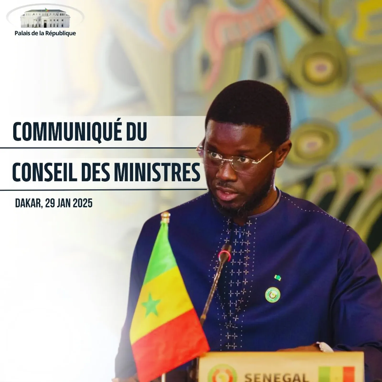Conseil des ministres du 29 janvier 2025