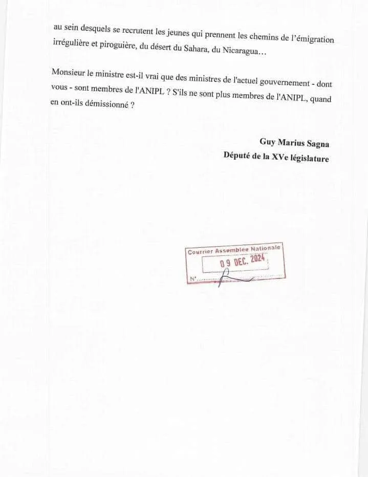 Document joint
