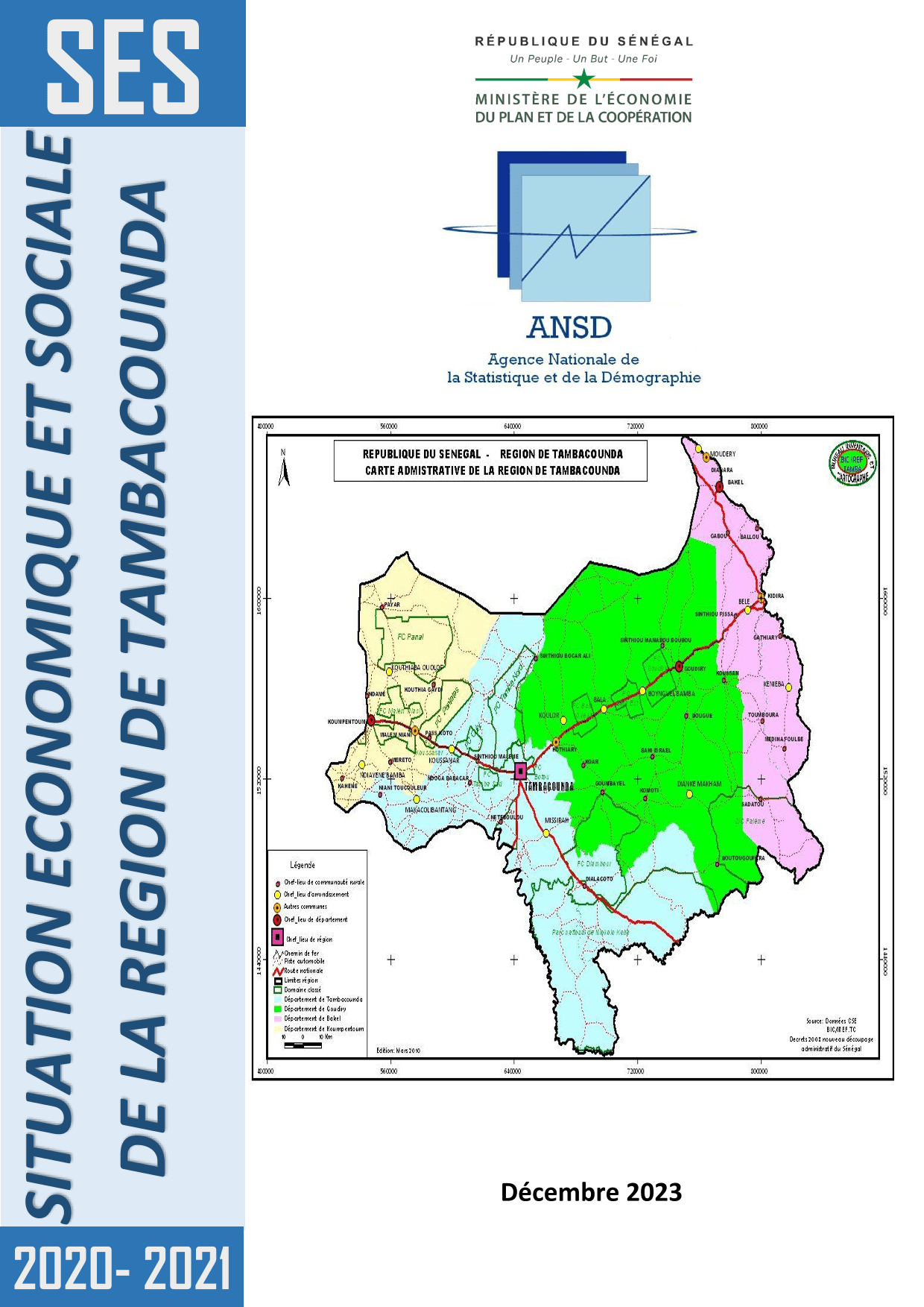 Situation économique et sociale (SES) de la région de Tambacounda 2020-2021 – ANSD