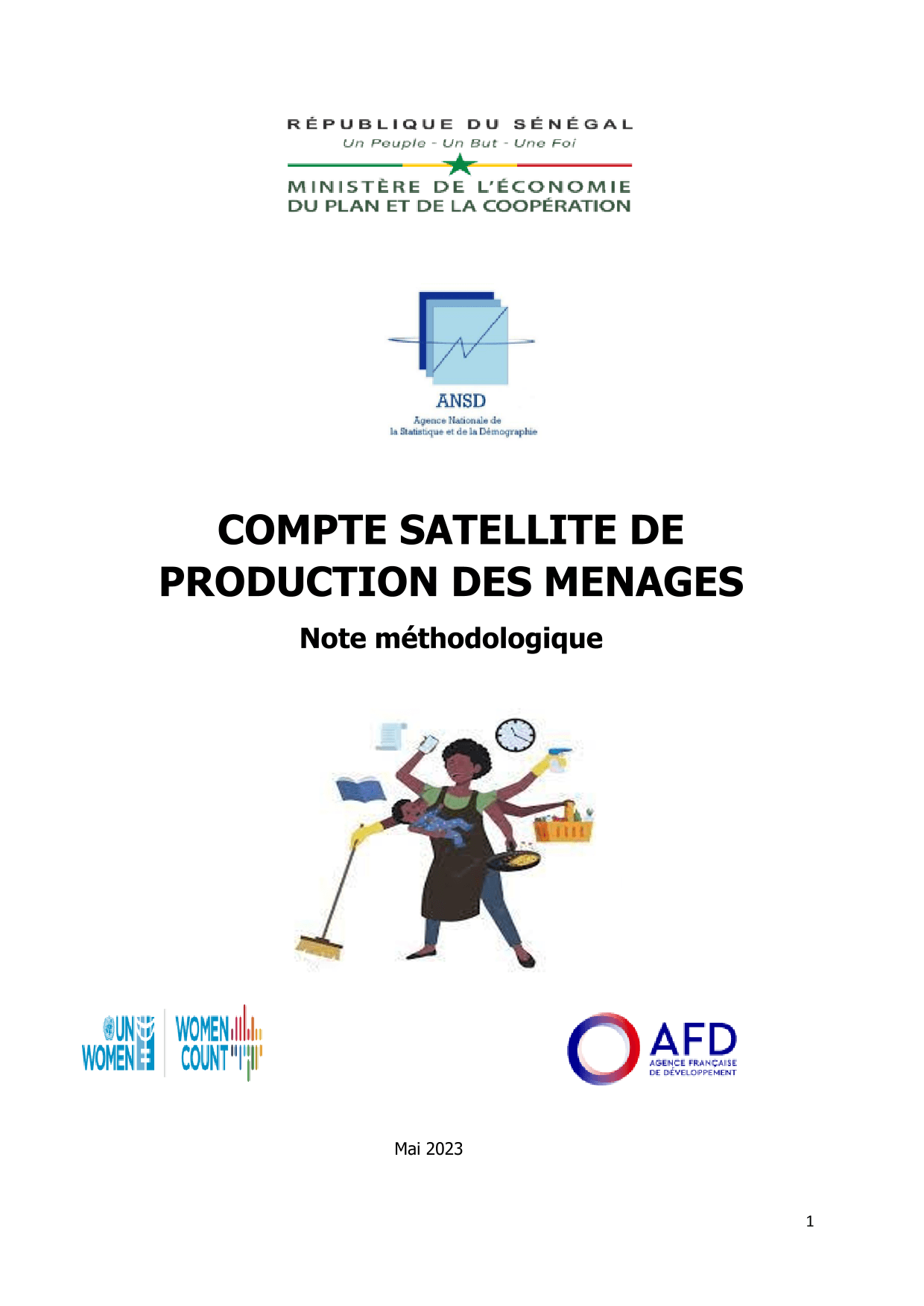Comptes satellites de production des ménages en 2021 : note méthodologique – ANSD
