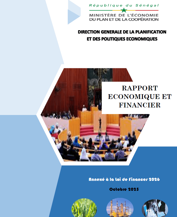 Couverture Rapport économique et financier annexé à la Loi de Finances 2026 (Annexe LFI)