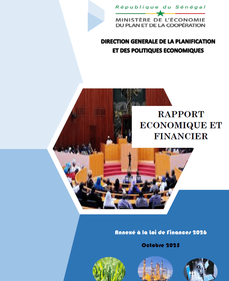 REF Rapport économique et financier annexé à la Loi de Finances 2026 (Annexe LFI)