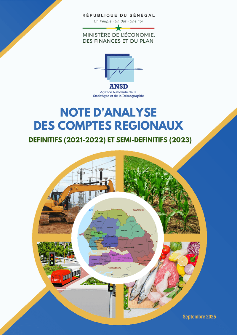 Note d’analyse des comptes régionaux du Sénégal 2021-2023 – ANSD