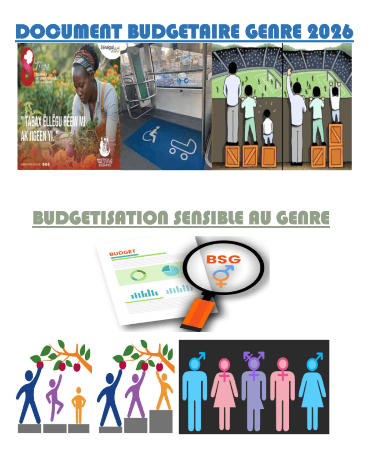 Couverture  Document Budgétaire Genre 2026