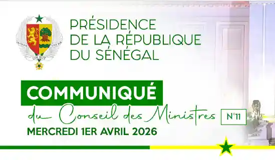 Conseil des Ministres du 1er avril 2026