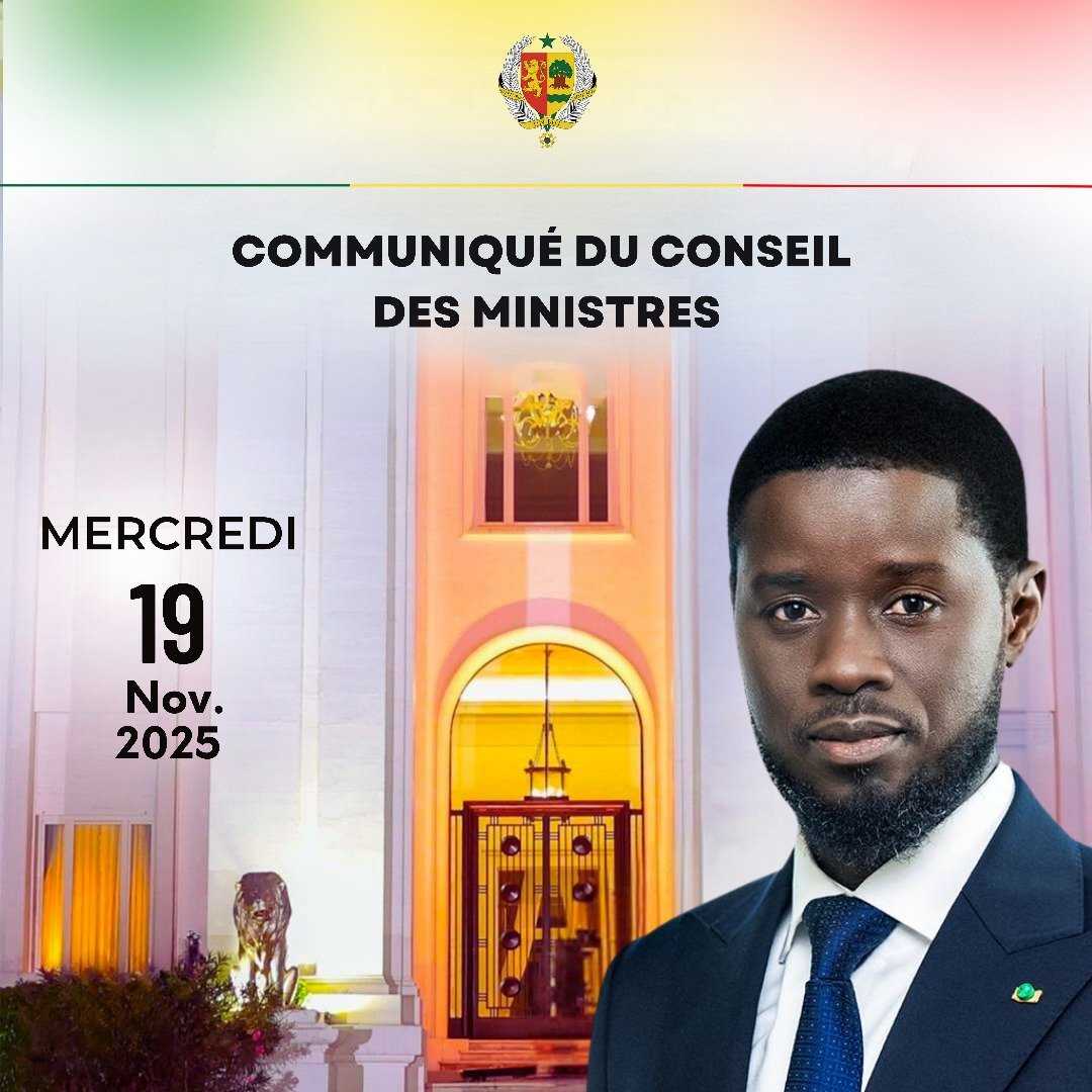 Conseil des ministres du 19 Novembre 2025