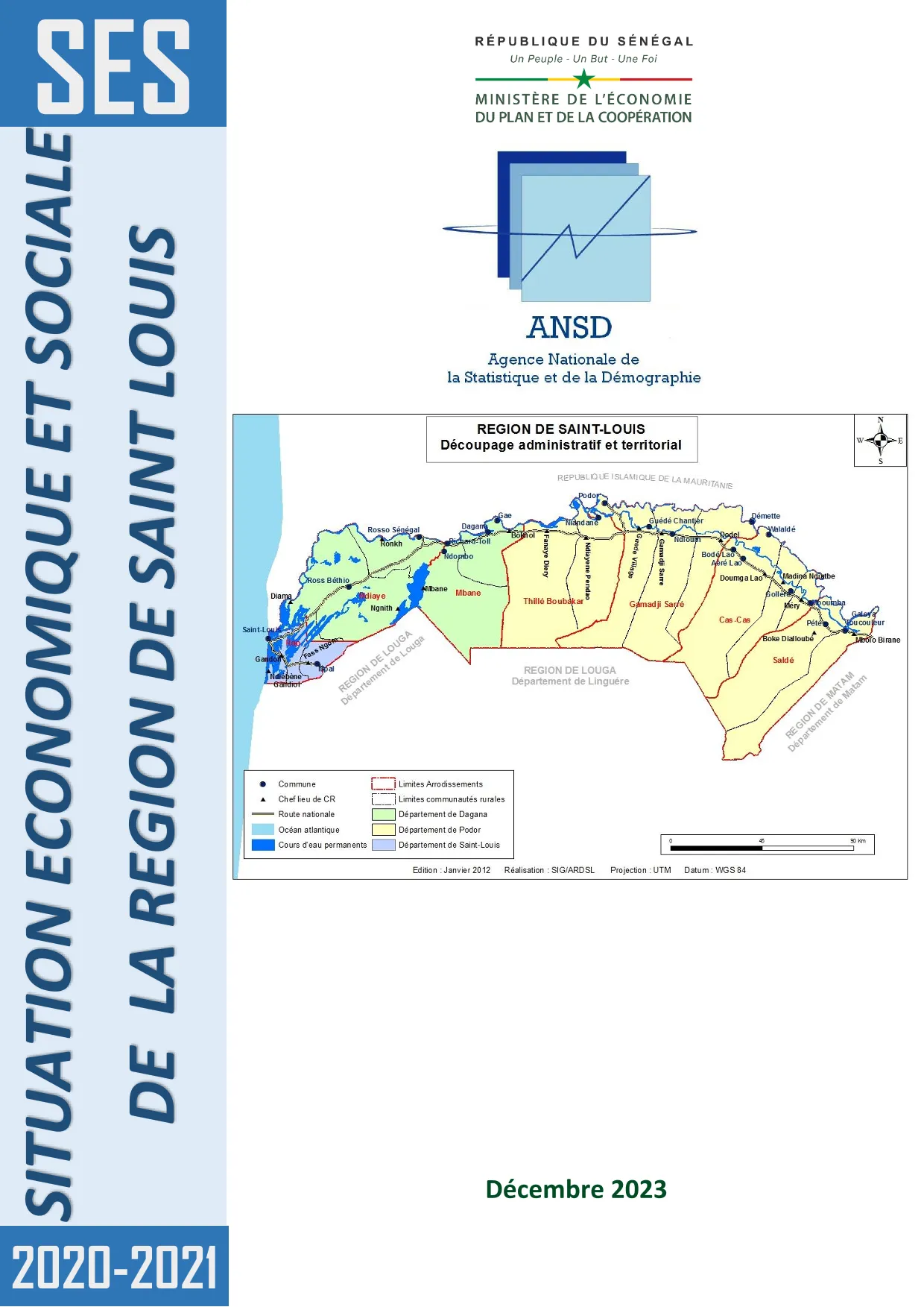 Situation économique et sociale (SES) de la région de Saint-Louis 2020-2021 – ANSD