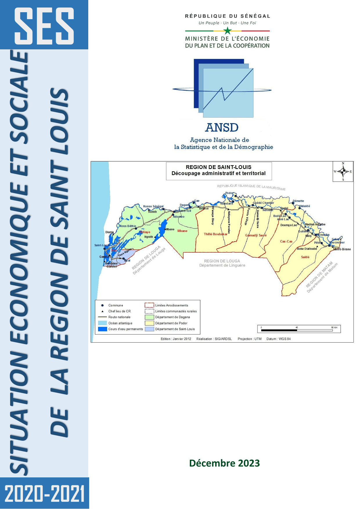 Situation économique et sociale (SES) de la région de Saint-Louis 2020-2021 – ANSD
