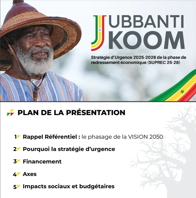 Presentation Plan De Redressement Economique Et Social