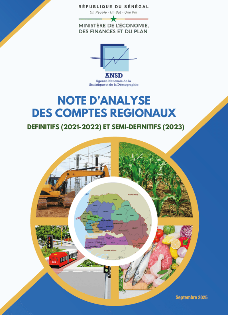 ANSD Rapport sur les comptes régionaux du Sénégal 2021-2023