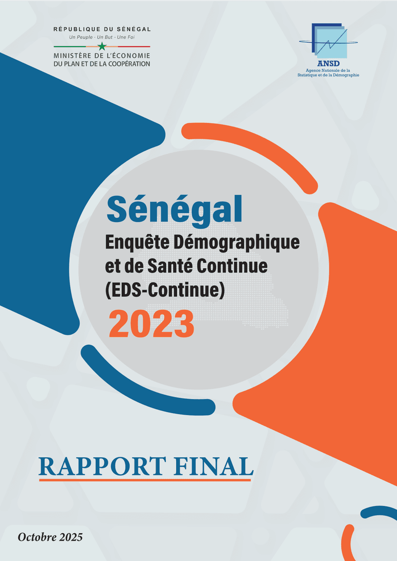 Enquête démographique et de santé continue (EDS-Continue) 2023, rapport final – ANSD