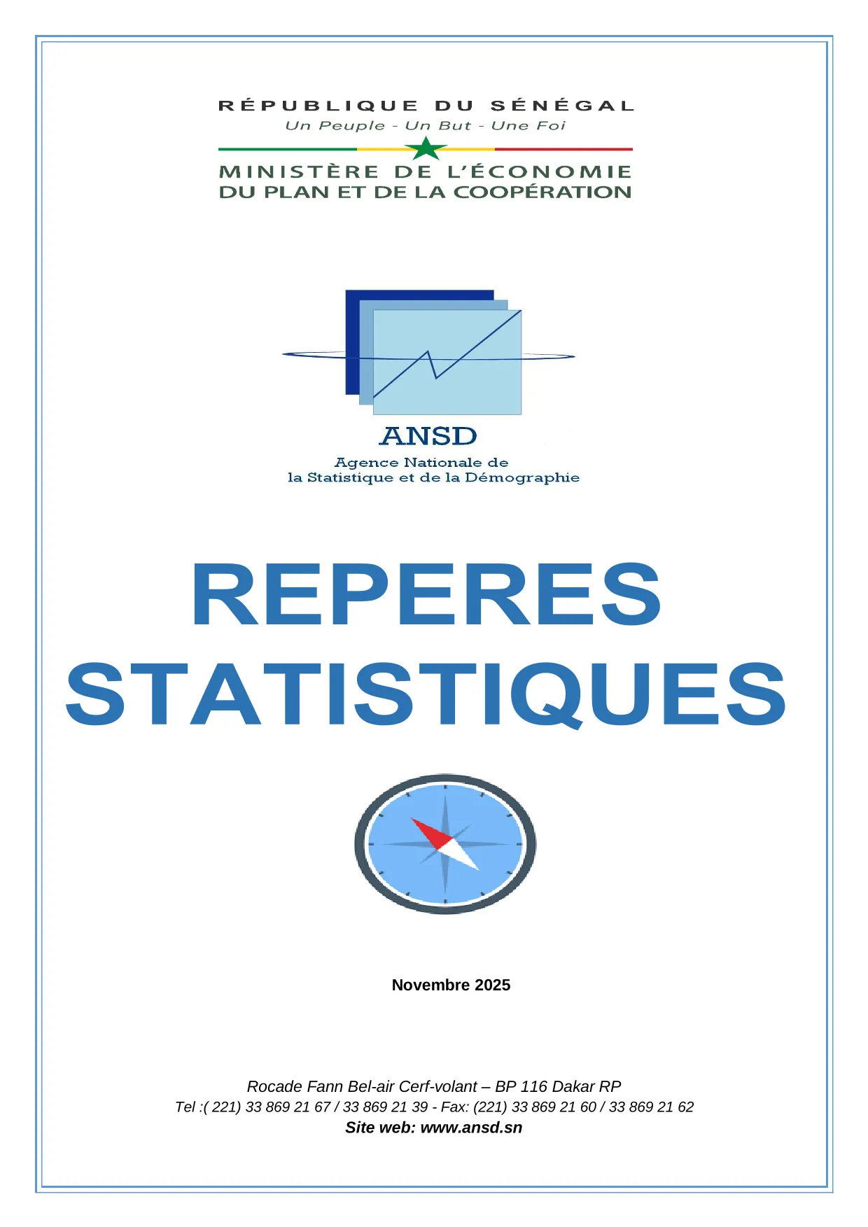 Repères statistiques du Sénégal, novembre 2025 – ANSD