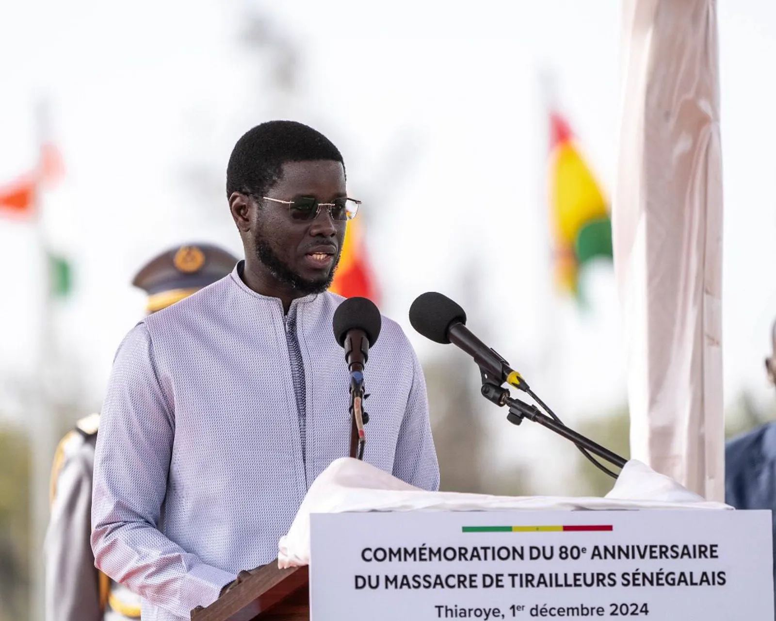 Cérémonie commémorative du 80e anniversaire du massacre de Thiaroye : le discours du chef de l’État.