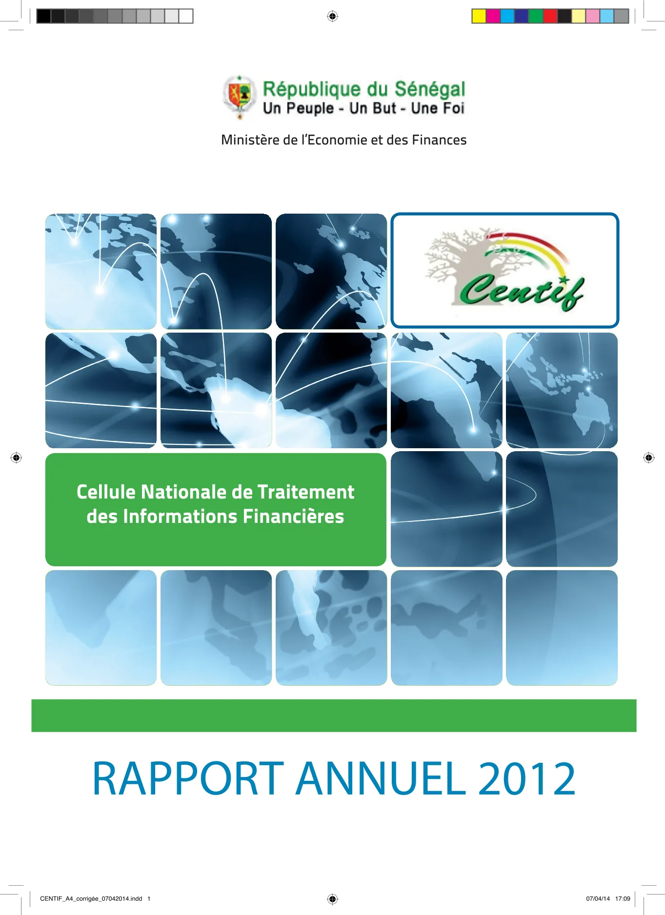 CENTIF Rapport d'activité 2012