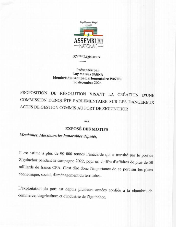 Document joint