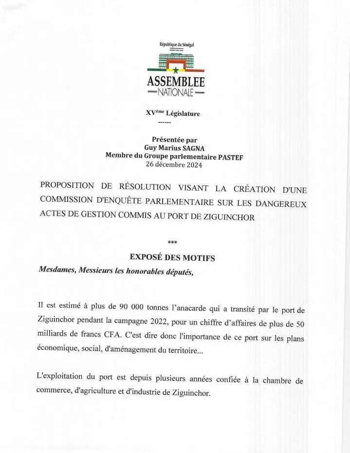 Document joint