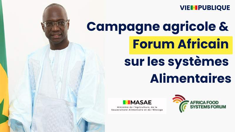 Ministre Mabouba Diagne: AFS Forum & campagne agricole