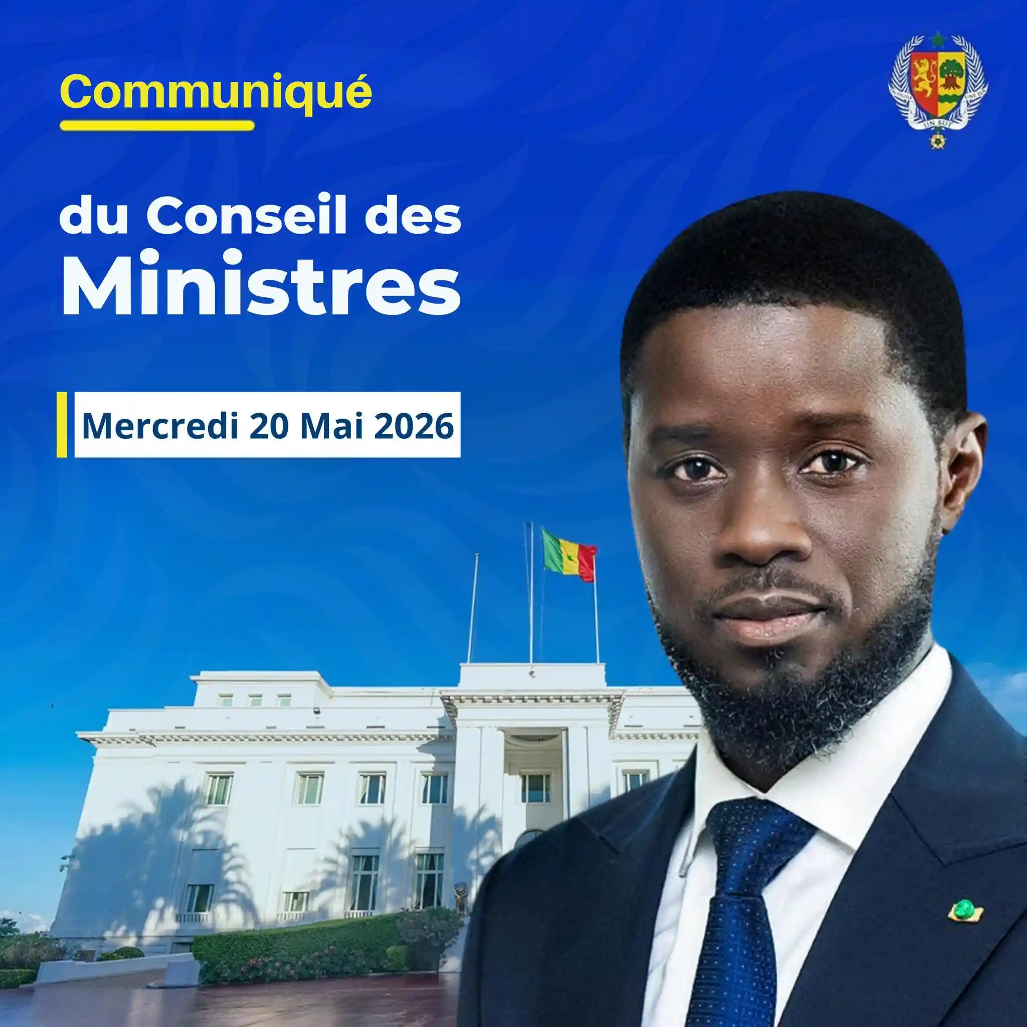 Conseil des ministres du 20 mai 2026