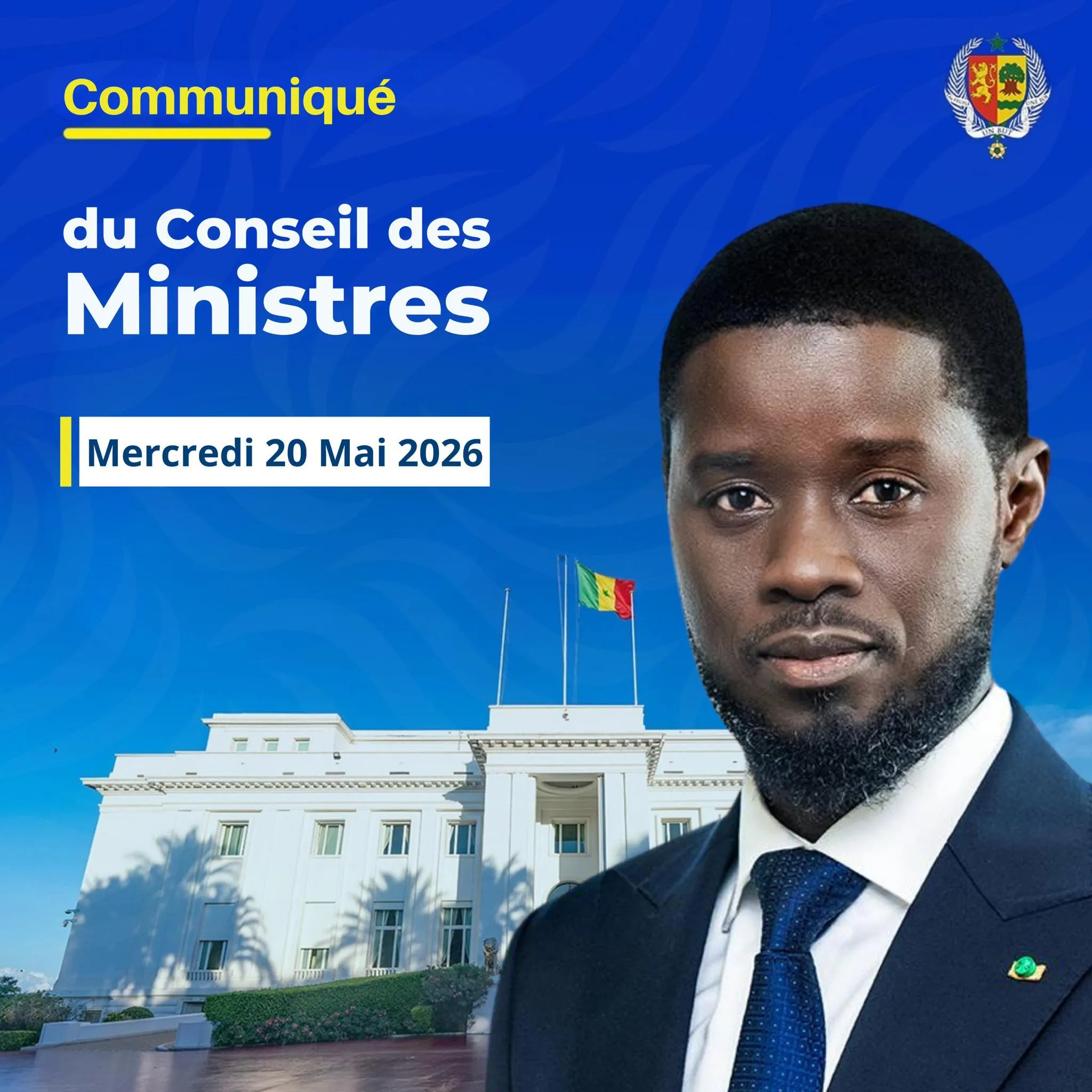 Conseil des ministres du 20 mai 2026