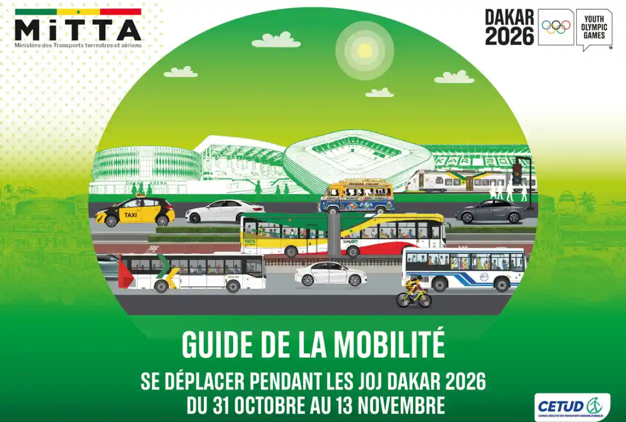 Guide de la mobilité Dakar JOJ 2026 – Jeux Olympiques de la Jeunesse Dakar 2026