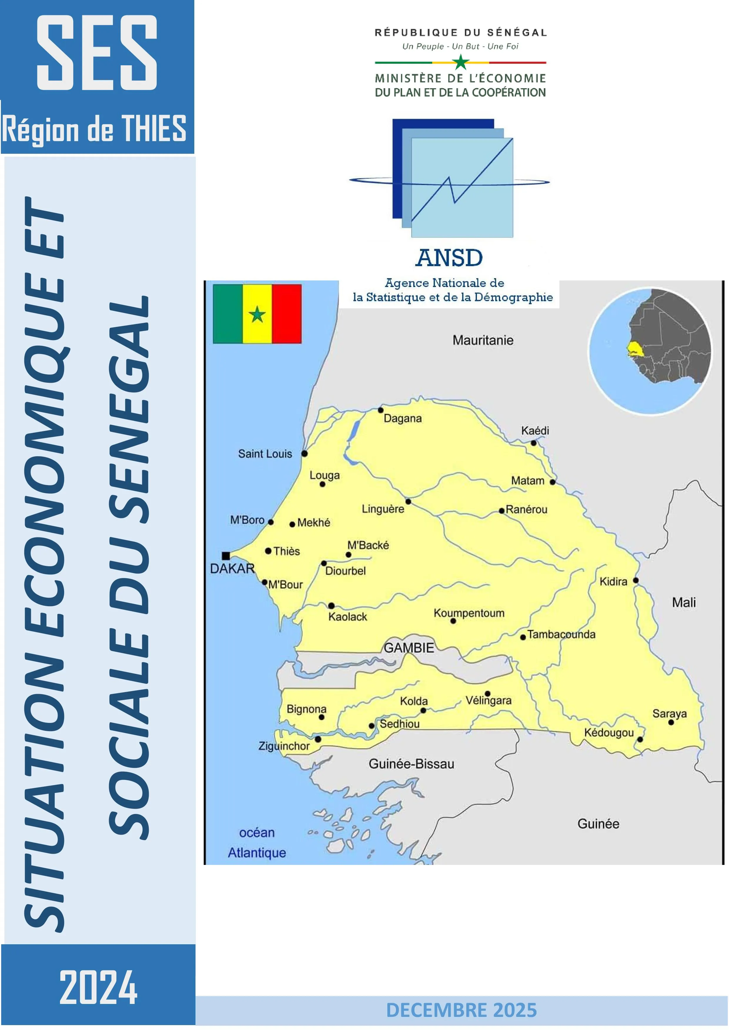 Situation économique et sociale (SES) de la région de Thiès 2024 – ANSD