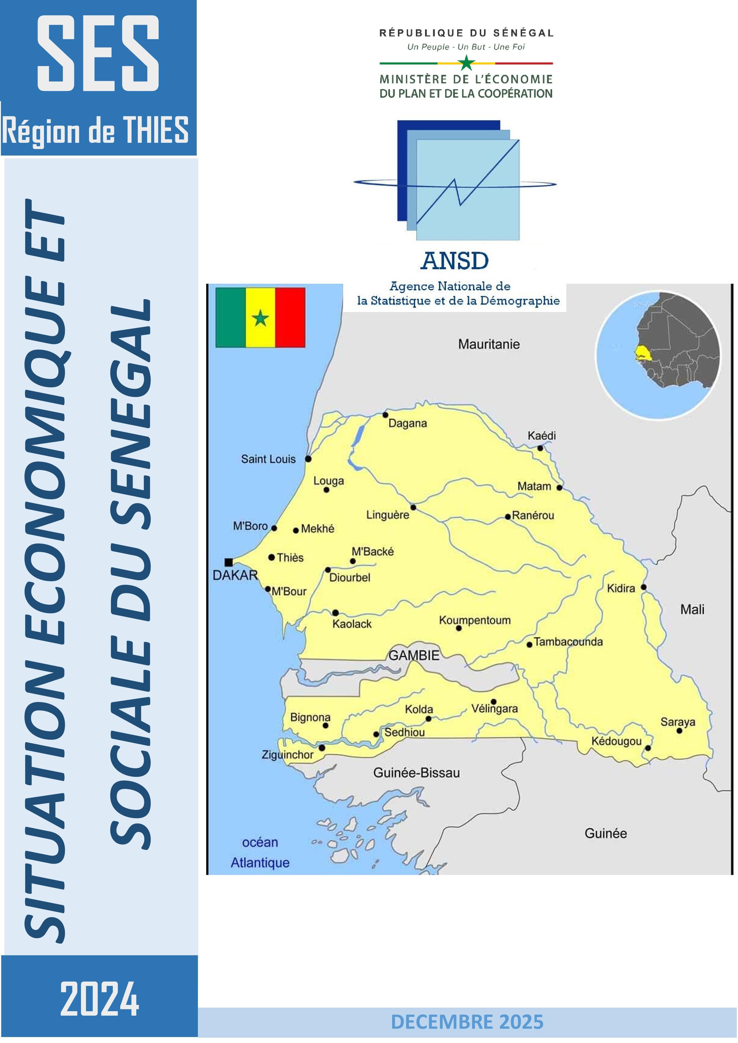 Situation économique et sociale (SES) de la région de Thiès 2024 – ANSD