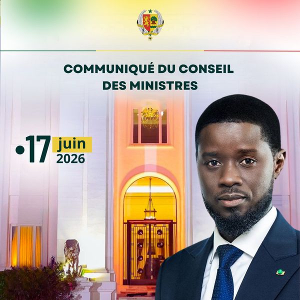 Conseil des Ministres du mercredi 17 juin 2026