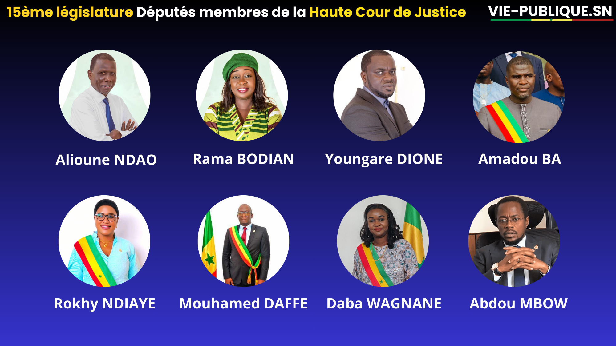 Élection des membres de la haute cour de justice