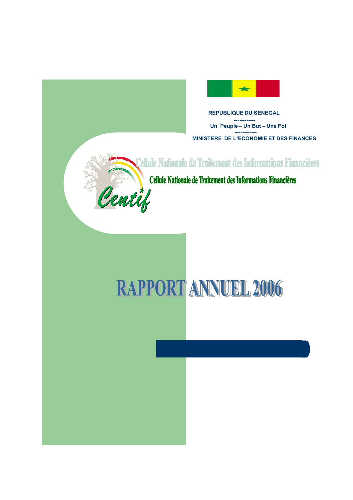 CENTIF Rapport d'activité 2006