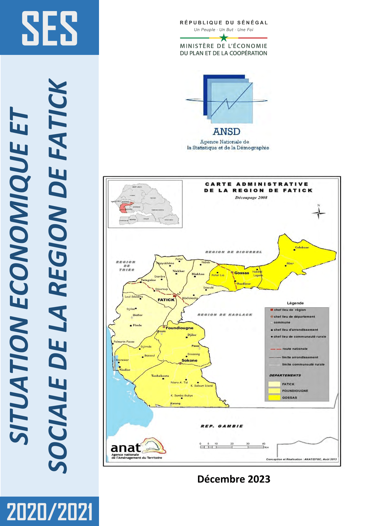 Situation économique et sociale (SES) de la région de Fatick 2020-2021 – ANSD