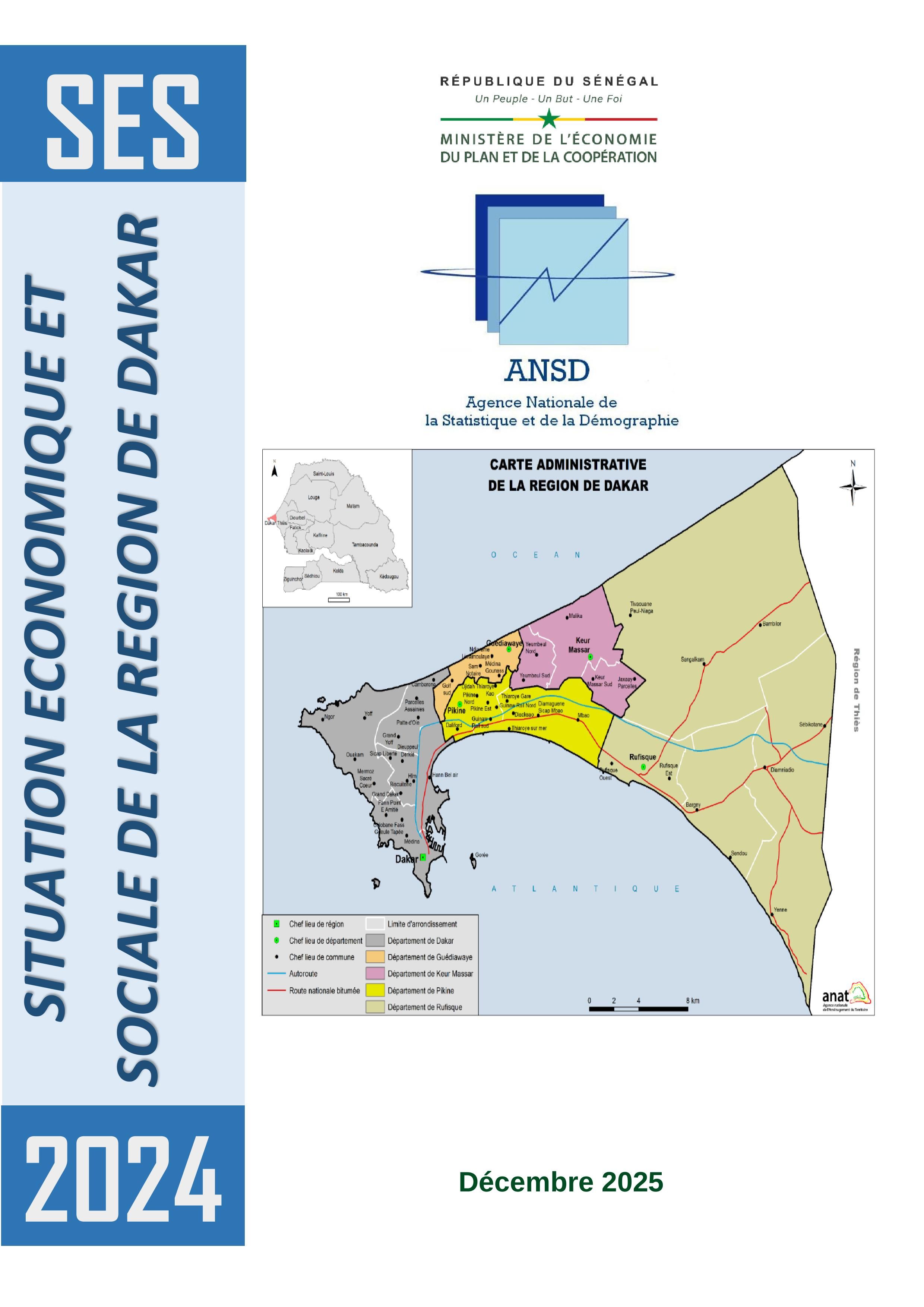 Situation économique et sociale (SES) de la région de Dakar, édition 2024 – ANSD