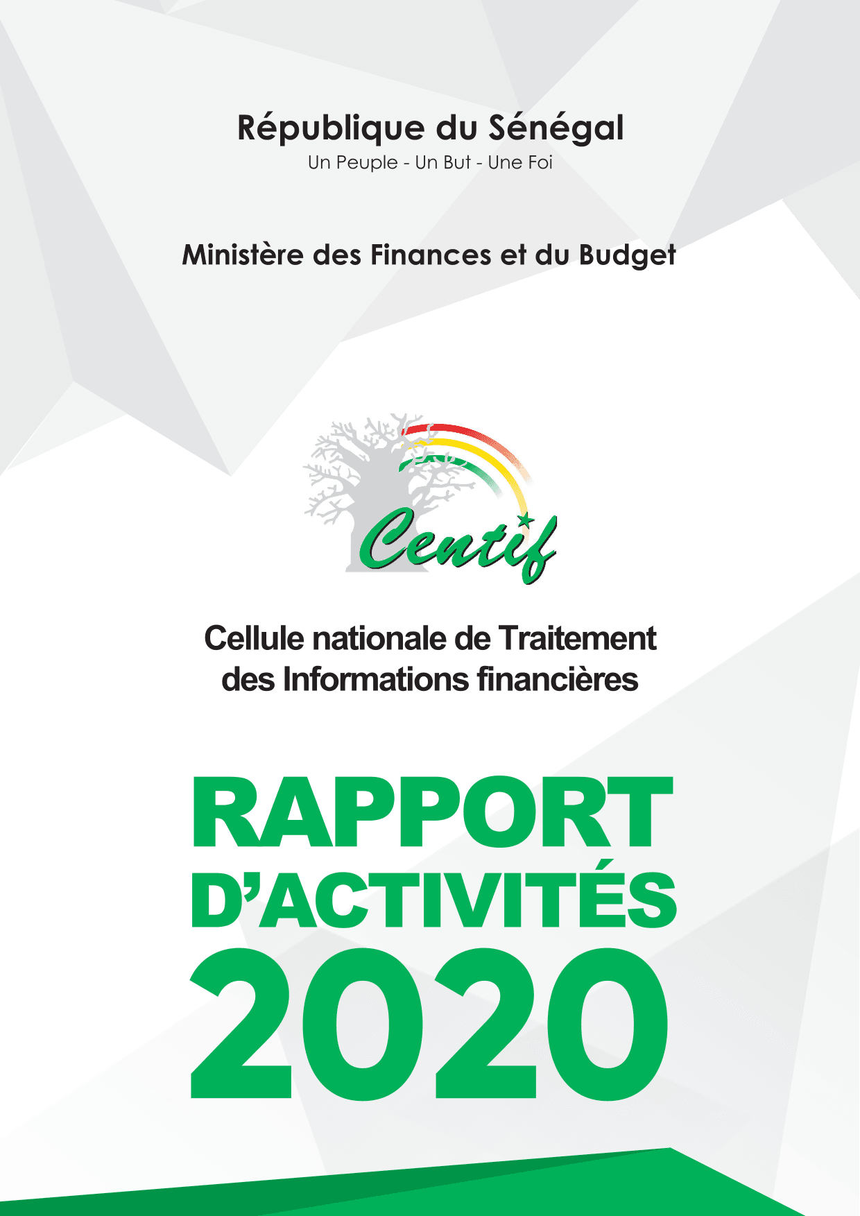 CENTIF Rapport d'activité 2020