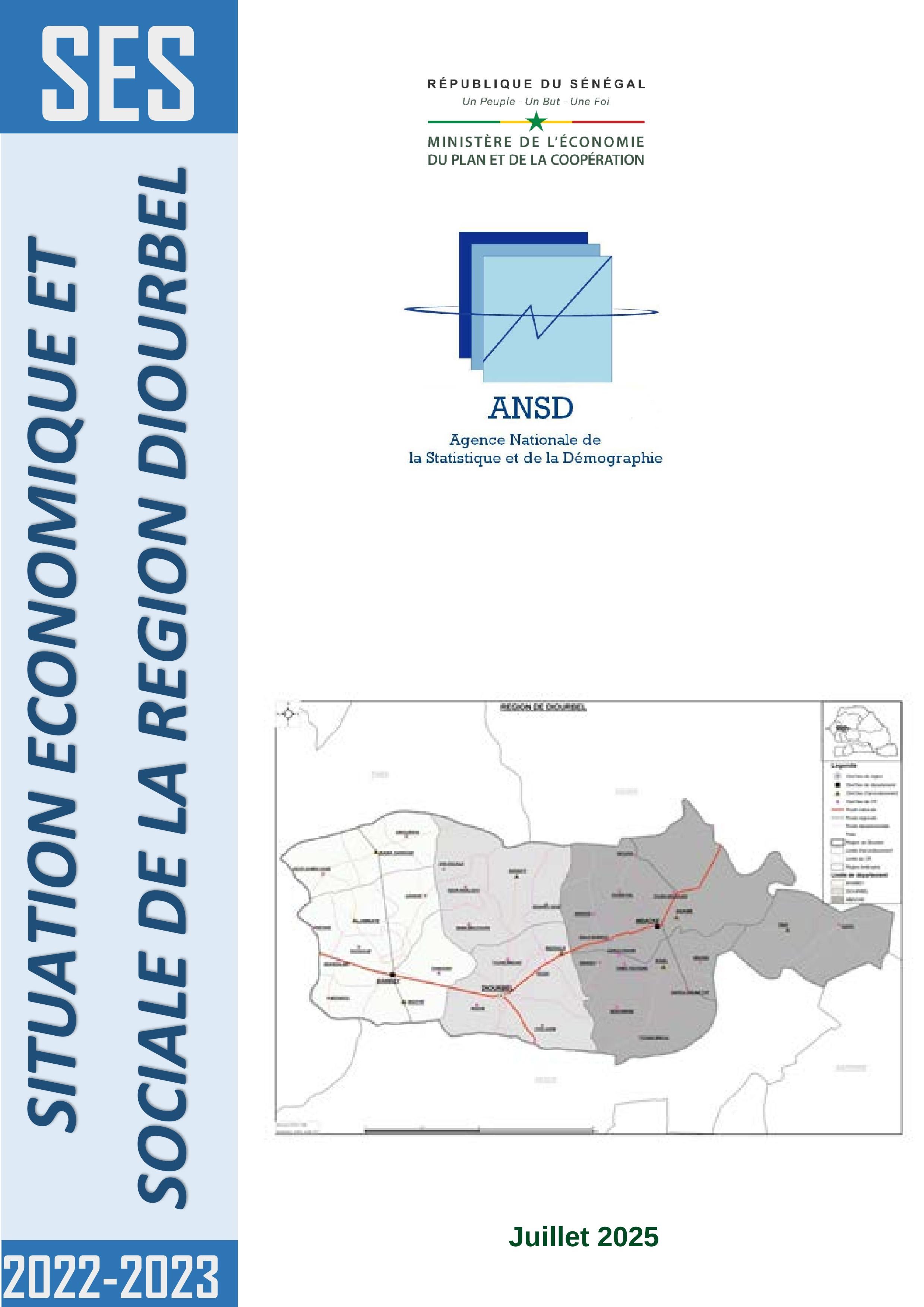 Situation économique et sociale (SES) de la région de Diourbel 2022-2023 – ANSD