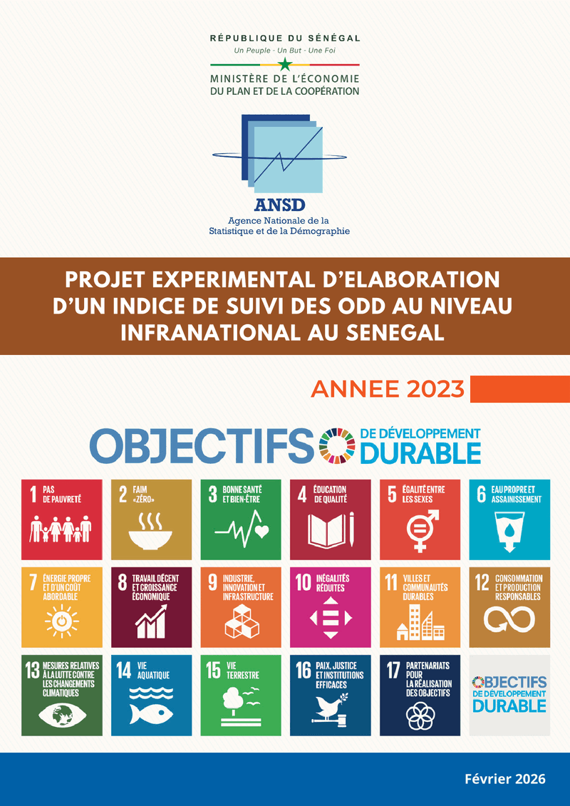 Indice de suivi des ODD au niveau infranational au Sénégal, édition 2025 – ANSD